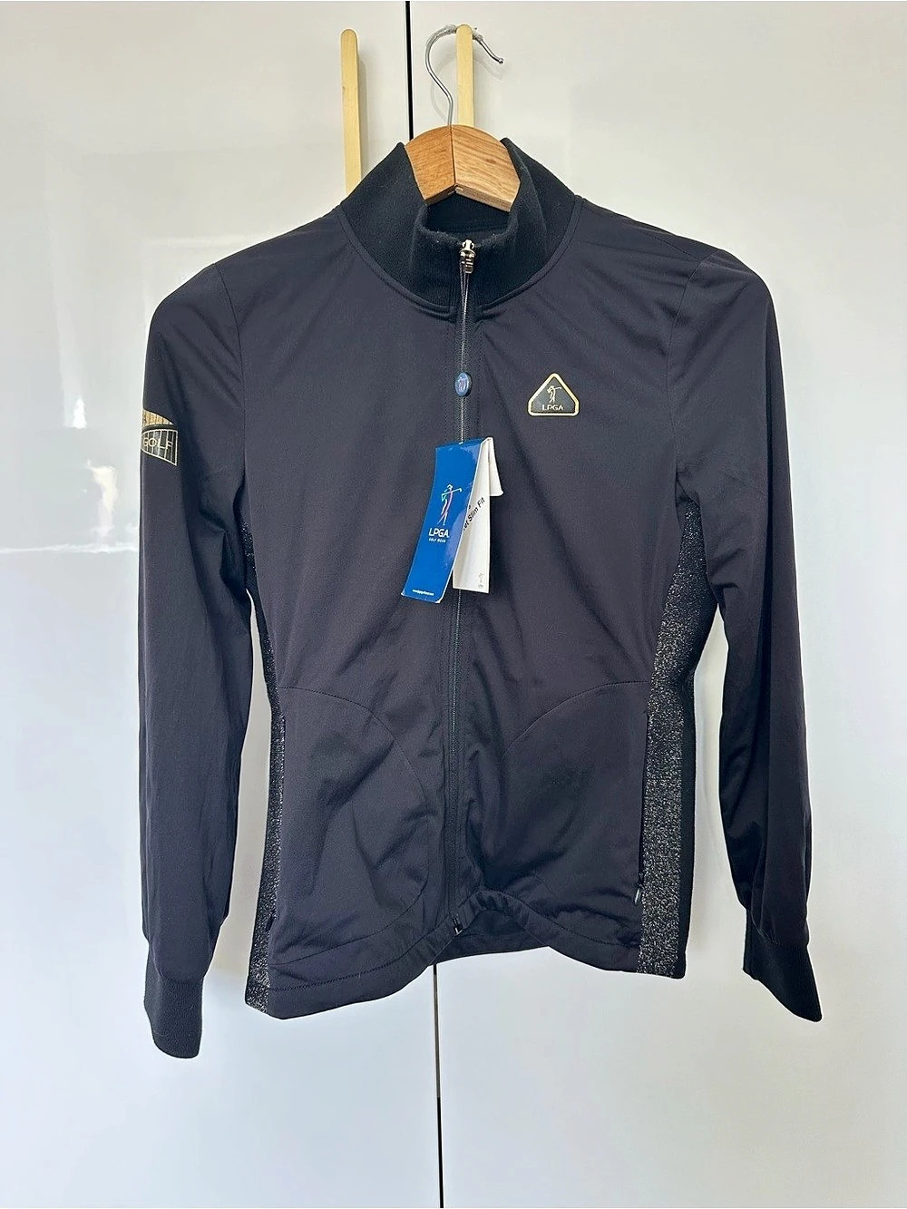 LPGA Golf Wear Black Full Zip Performance Golf Jacket Size S NWT